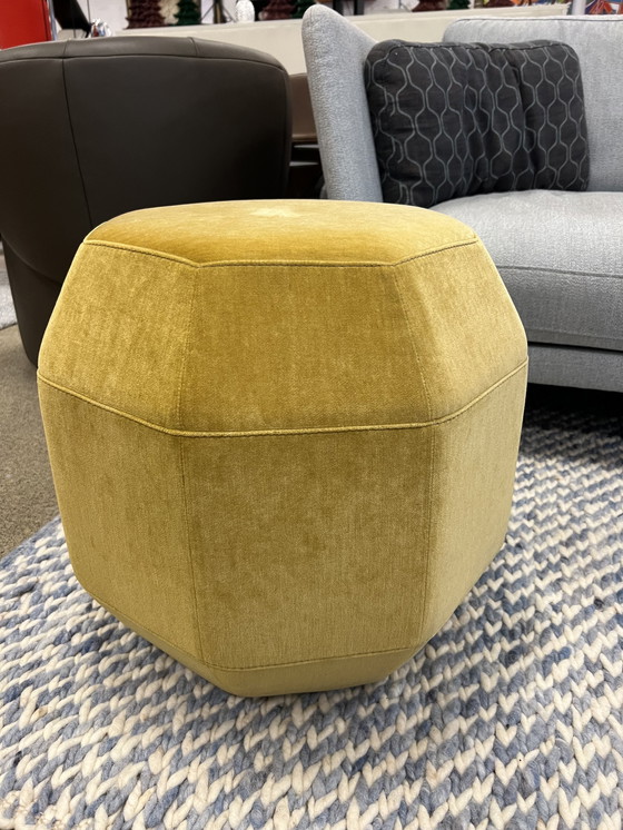 Image 1 of Leolux Amulet Pouf Lucir Stoff Topaz