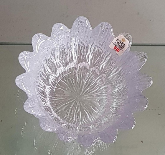 Image 1 of 4X Blumenförmige Schalen von Holmegaard, 1970er Jahre