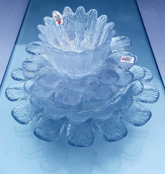 Image 1 of 4X Blumenförmige Schalen von Holmegaard, 1970er Jahre