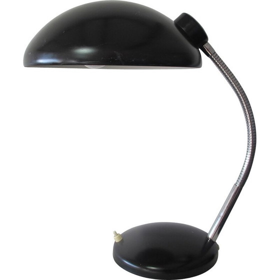 Image 1 of Schwarze Vintage-Tischlampe, 1950