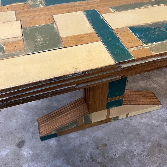 Image 1 of Design Tisch aus Schrottholz Piet Hein Eek Stil