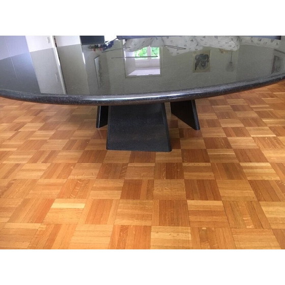 Image 1 of Couchtisch "Asolo" aus schwarzem Marmor von Angelo Mangiarotti für Skipper, Italien 1970