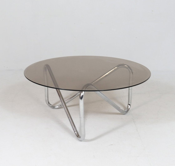 Image 1 of  Französischer Stahlrohr Coffee Table/Couchtisch, Der 1970Er Jahre