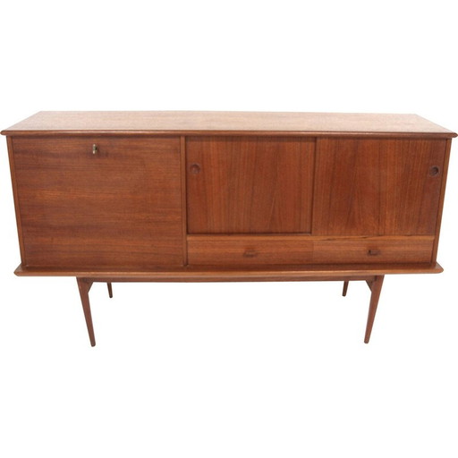 Vintage-Anrichte "Modell 415" aus rotem Formica von Svante Skogh für Abrahamssons Möbelfabrik, Schweden 1960