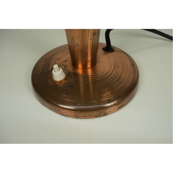 Image 1 of Vintage Tischlampe aus lackiertem Messing, Tschechoslowakei 1930