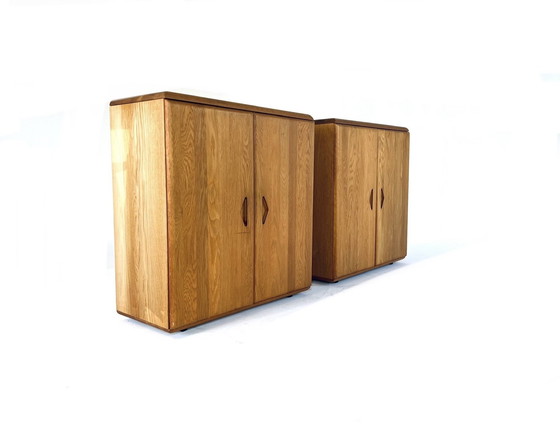 Image 1 of 2X Teakholz-Schuhschrank '70