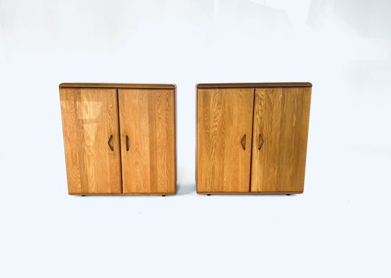 Image 1 of 2X Teakholz-Schuhschrank '70