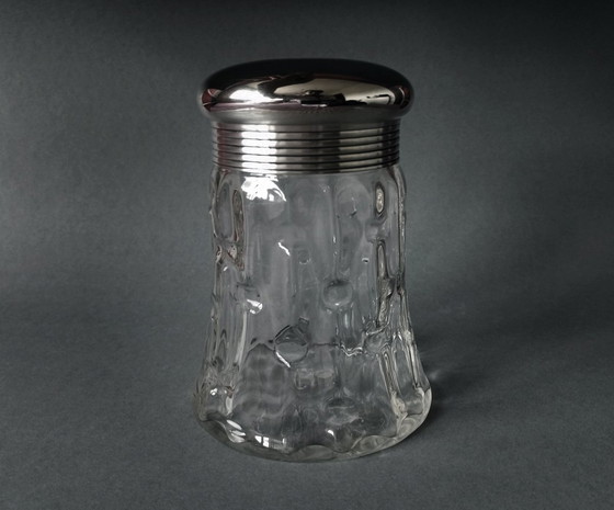 Image 1 of Koloman Moser 'Meteor' Teedose mit Glasdeckel für Krupp/Bakalowits 1900