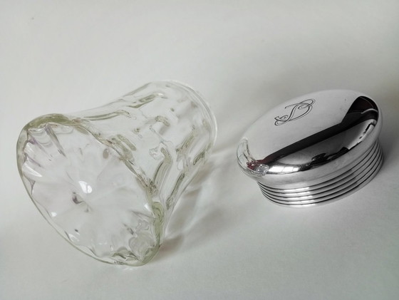 Image 1 of Koloman Moser 'Meteor' Teedose mit Glasdeckel für Krupp/Bakalowits 1900