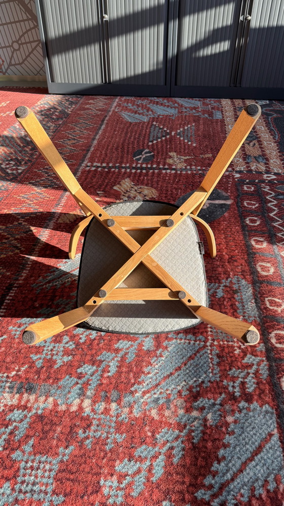 Image 1 of Komplettset - Großer Arbeitstisch mit 6 Setzer-Stühlen