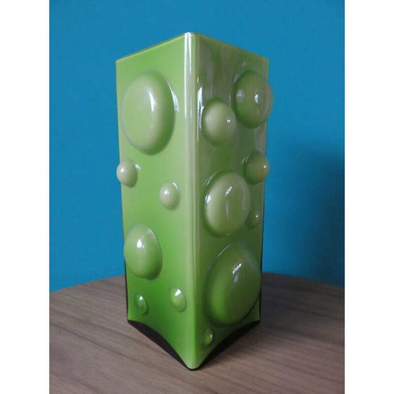 Image 1 of Vintage Vase aus geblasenem Glas, Dänemark 1975