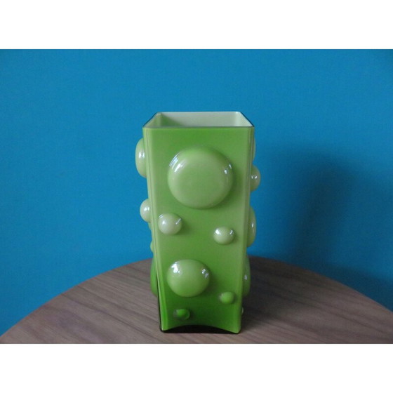 Image 1 of Vintage Vase aus geblasenem Glas, Dänemark 1975