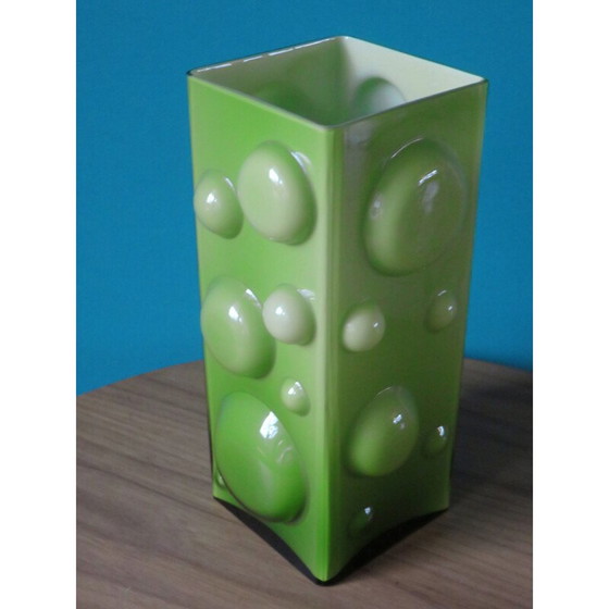 Image 1 of Vintage Vase aus geblasenem Glas, Dänemark 1975