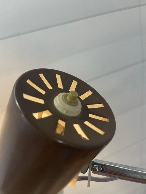 Image 1 of Industrielle Stehlampe vintage 60er/70er Jahre braun