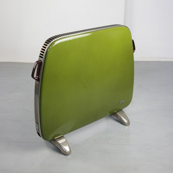 Image 1 of Grünes Emaille-Heizgerät von Eka, 1960