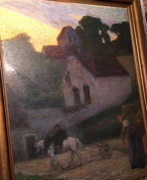 Image 1 of Gemälde Von Raymond Thibesart (1874-1968) Die Rückkehr Von den Feldern, 1904