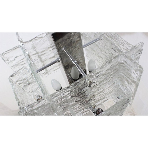 Image 1 of Mid-Century Muranoglas-Hängeleuchter Mazzega, 1970er Jahre