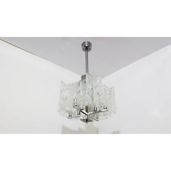 Image 1 of Mid-Century Muranoglas-Hängeleuchter Mazzega, 1970er Jahre