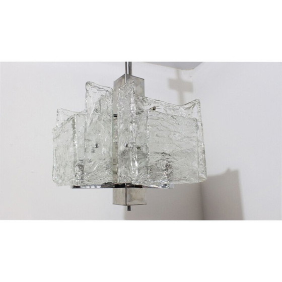 Image 1 of Mid-Century Muranoglas-Hängeleuchter Mazzega, 1970er Jahre