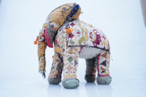 Indische Vintage Elefantenfigur, 1960er 