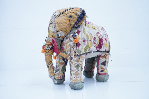 Indische Vintage Elefantenfigur, 1960er 
