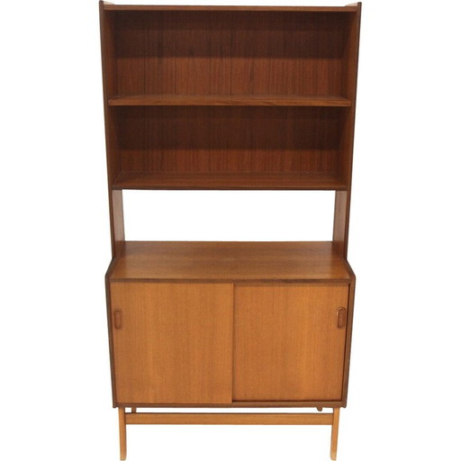 Vintage Teakholz Bücherschrank Kommode, Schweden 1960