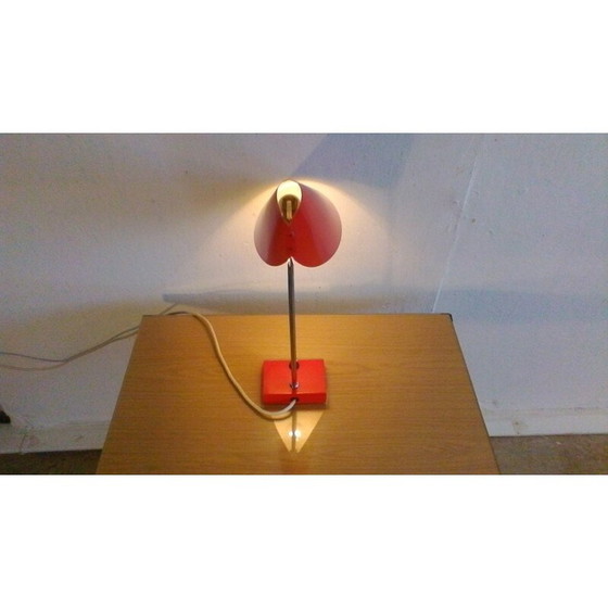 Image 1 of Rote Tischlampe von Josef Hurka - 1950er Jahre