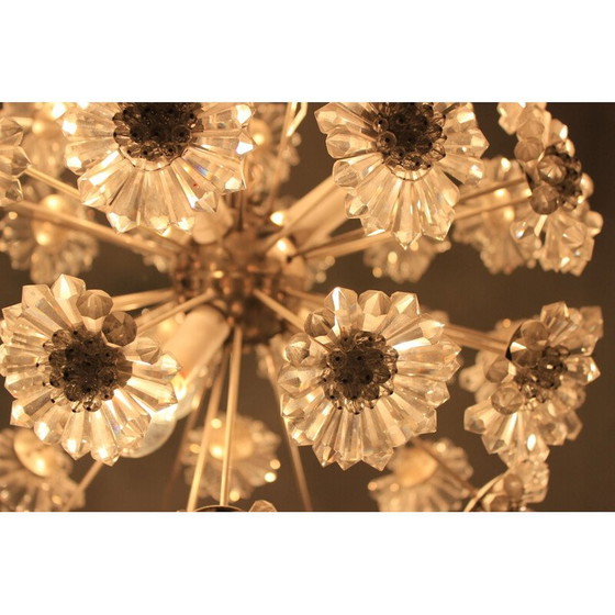 Image 1 of Einzigartiger Satz von fünf Sputnik-Kronleuchtern im Emil-Stejnar-Stil, 1970