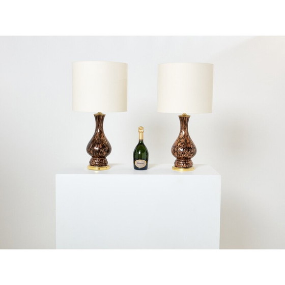 Image 1 of Paar alte Lampen aus Muranoglas von Vincenzo Nason, 1960