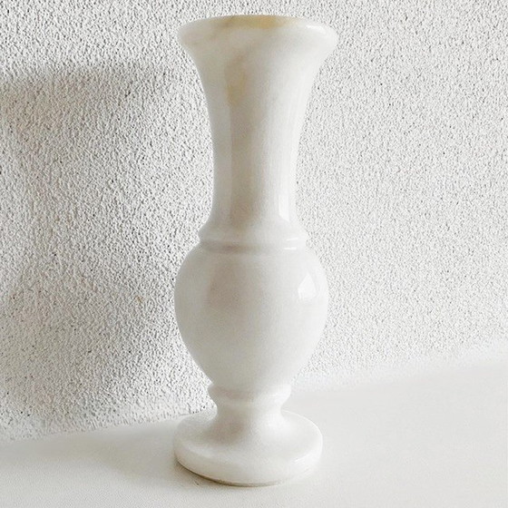 Image 1 of Vintage Vase weißer Marmor 20 cm
