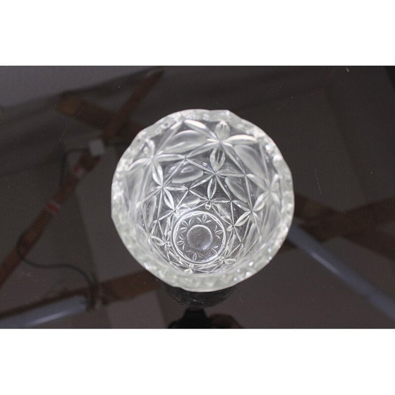 Image 1 of Vintage Vase aus reinem Glas aus Böhmen, Tschechoslowakei 1970