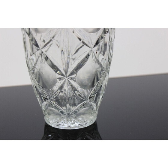 Image 1 of Vintage Vase aus reinem Glas aus Böhmen, Tschechoslowakei 1970