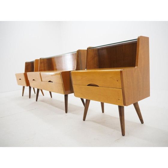 Image 1 of Satz von 3 Beistelltischen im Vintage-Stil, Tschechoslowakei 1960