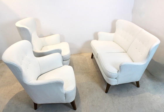 Image 1 of Artifort Theo Ruth Cocktail-Sofa, Niederlande 1950er Jahre