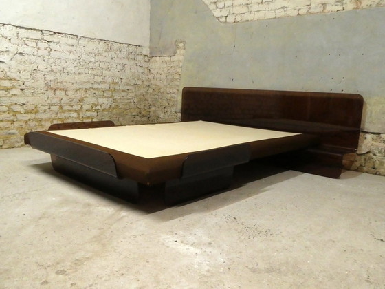 Image 1 of Vintage Bett Aus Rauchfarbenem Plexiglas, 1970