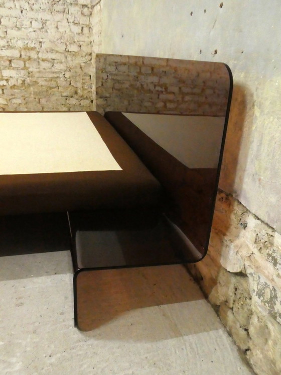 Image 1 of Vintage Bett Aus Rauchfarbenem Plexiglas, 1970