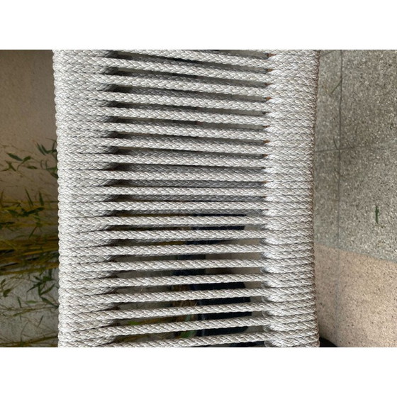 Image 1 of Vintage Dine Out Stuhl aus massivem Teakholz und handgefertigtem Seil von Rodolfo Dordoni für Cassina