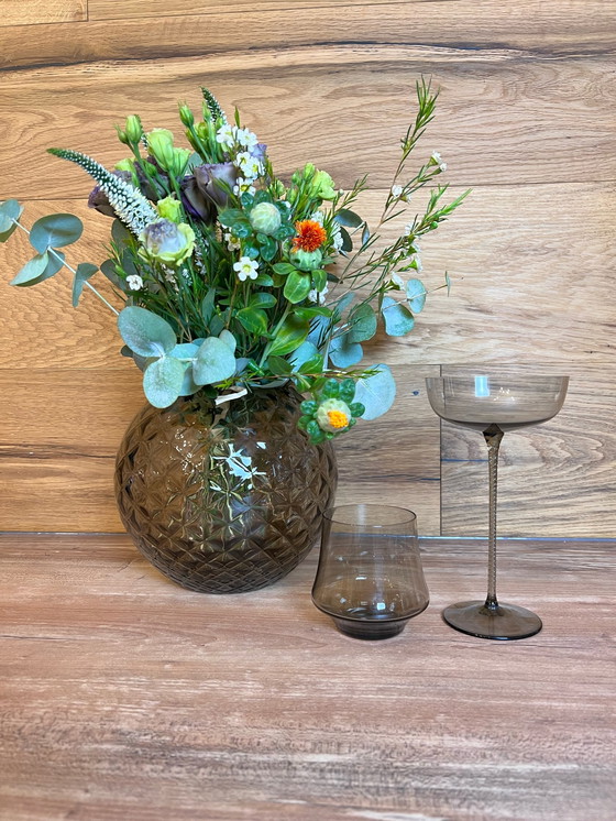 Image 1 of Handgefertigte Kristallkugelvase