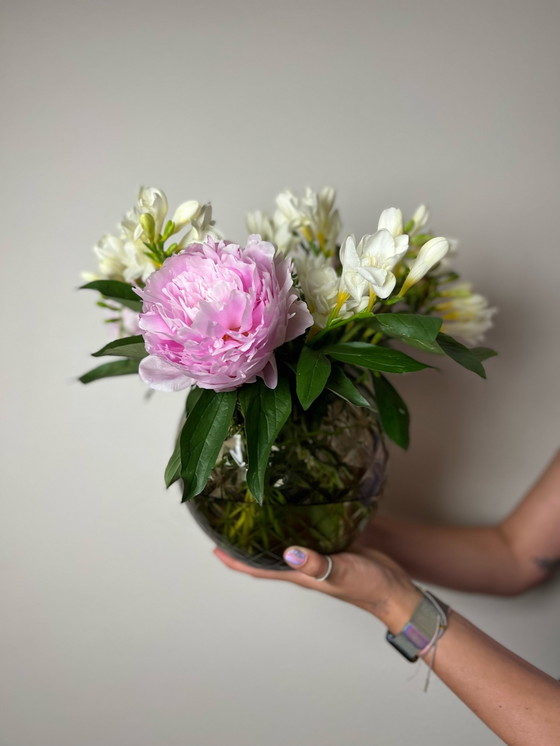 Image 1 of Handgefertigte Kristallkugelvase