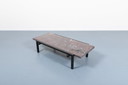 Architektonischer Couchtisch aus Marmor, Italien 1970er Jahre
