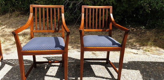 Image 1 of 6x Schuitema Jugendstil Esszimmerstuhl