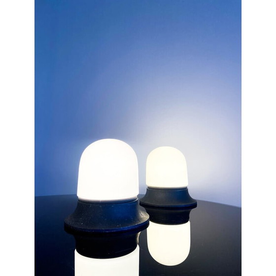 Image 1 of Artemide-Wandlampen aus Opalglas und Metall, 1970