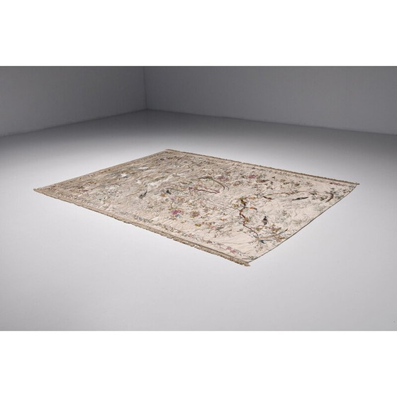 Image 1 of Seidenteppich im Art-Deco-Stil von Axel Vervoordt, 1800