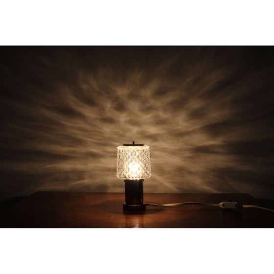 Image 1 of Tischlampe aus Messing und Glas, Tschechoslowakei 1970