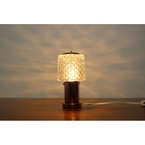 Image 1 of Tischlampe aus Messing und Glas, Tschechoslowakei 1970