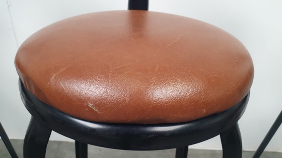 Image 1 of 6X Chaise Nicolle Französisch industrielle Metall-Design Barhocker