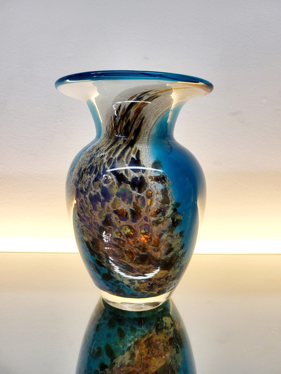 Image 1 of Mdina Glas-Kunstvase 1970er Jahre, Malta