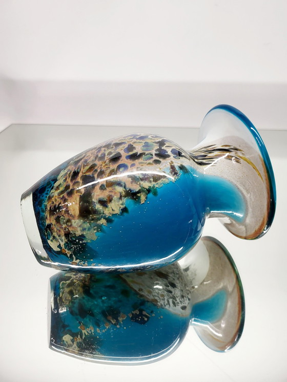 Image 1 of Mdina Glas-Kunstvase 1970er Jahre, Malta