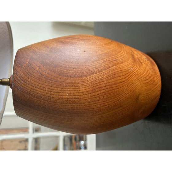 Image 1 of Vintage-Lampe aus massivem Teakholz, 1960