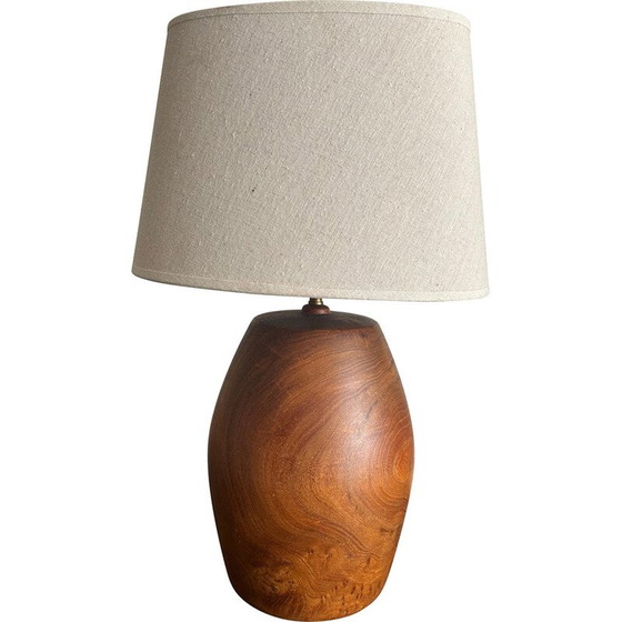 Image 1 of Vintage-Lampe aus massivem Teakholz, 1960